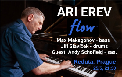 Ari Erev Trio - Flow at Reduta Jazz Club - event poster Ari Erev Trio - Flow at Reduta Jazz Club