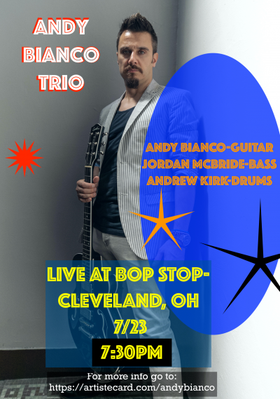 Andy Bianco Trio at BOP STOP