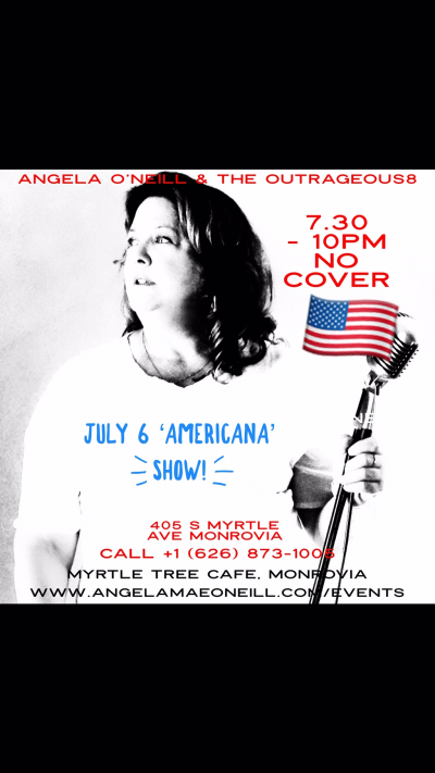 Angela O'neill And The Outrageous8..8 Piece Little Big Band. at Myrtle Tree Cafe