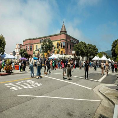 Jahari Stampley, Kim Nalley, Howard Wiley and Ayo Brame at Half Moon Bay Wine & Jazz Festival at Main Street