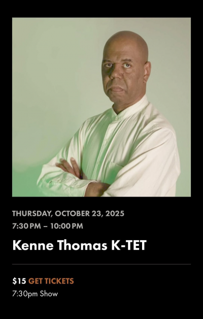 Kenne Thomas K-tet at Berlin Music Bar - event poster Kenne Thomas K-tet at Berlin Music Bar