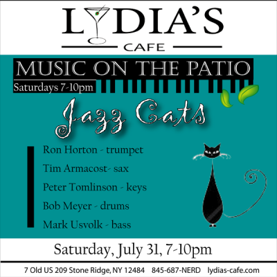 Jazz Cats at Music On The Patio at Lydia's Cafe