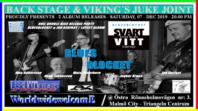 Bluesblocket Feat Jan Gerfast at Viking´s Juke Joint / Back Stage - event poster Bluesblocket Feat Jan Gerfast at Viking´s Juke Joint / Back Stage