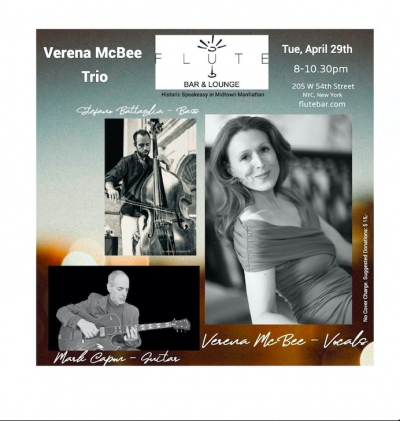 Verena Mcbee Trio at Flute Midtown