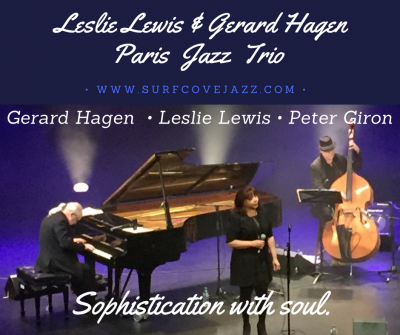 Lelie Lewis Gerard Hagen Trio. at Chez Papa Jazz Club