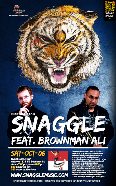 SNAGGLE feat. BROWNMAN ALI (ottawa) at Avant Garde Bar