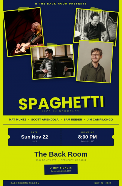 Spaghetti @ The Back Room! 