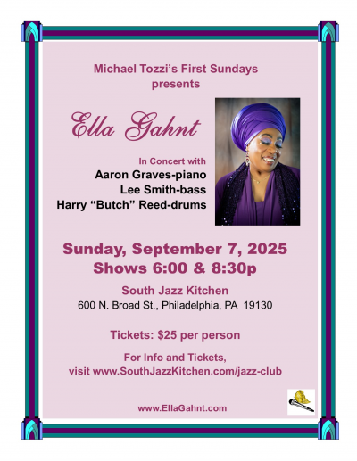 Ella Gahnt And The E.g. Trio In Concert at South Jazz Club