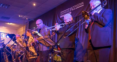 Alan Barnes' Octet Plays Copperfield (a Dickensian Jazz Suite) at Stoke-By-Nayland Hotel - event poster Alan Barnes' Octet Plays Copperfield (a Dickensian Jazz Suite) at Stoke-By-Nayland Hotel