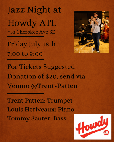 Jazz Night At Howdy Atl at Howdy ATL - event poster Jazz Night At Howdy Atl at Howdy ATL