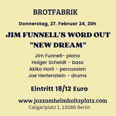 Jim Funnell's Word Out at Brotfabrik