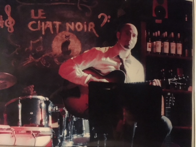 Aaron Lebos Jazz Trio Downstairs In The Cellar at Le Chat Noir De Salis
