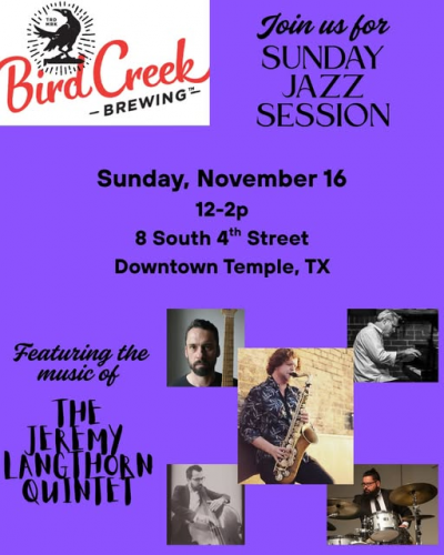 Jeremy Langthorn Quintet at Bird Creek Brewing