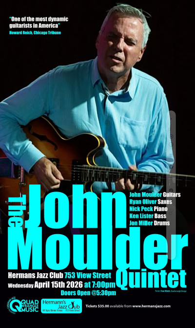 John Moulder Quintet at Hermann's Jazz Club - event poster John Moulder Quintet at Hermann's Jazz Club