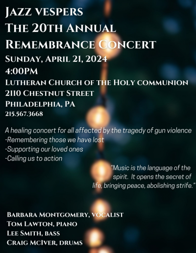 Barbara Montgomery Quartet at Lutheran Church Of Holy Communion