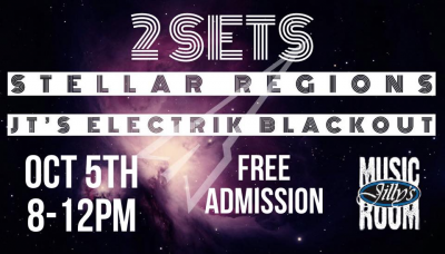 Stellar Regions And Jt Elektrik Blackout At Jilly's Music Room In Akron This Saturday! at Jilly's Music Room