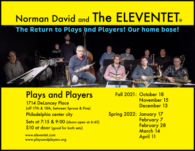 Norman David And The Eleventet at Plays and Players