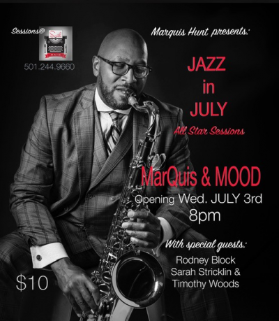Jazz In July All Stars Marquis & Mood at South on Main - event poster Jazz In July All Stars Marquis & Mood at South on Main