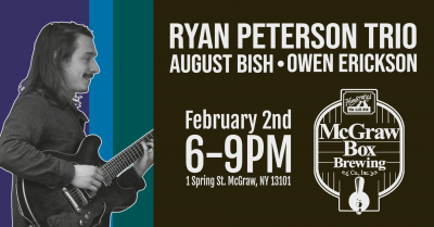 Ryan Peterson Trio at McGraw Box Brewing Co, Inc - event poster Ryan Peterson Trio at McGraw Box Brewing Co, Inc