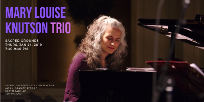 Mary Louise Knutson Trio at Sacred Grounds Jazz Coffeehouse