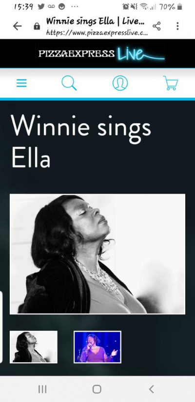 Winnie Sings Ella at The Pheasantry at PizzaExpress - event poster Winnie Sings Ella at The Pheasantry at PizzaExpress
