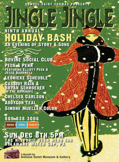 Jingle Jingle - Ninth Annual Holiday Bash - An Evening Of Story & Song at Deer Head Inn - event poster Jingle Jingle - Ninth Annual Holiday Bash - An Evening Of Story & Song at Deer Head Inn
