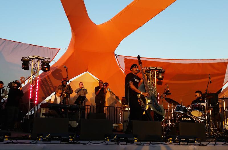 Miles Mosley and the West Coast Get Down at the Santa Monica Pier