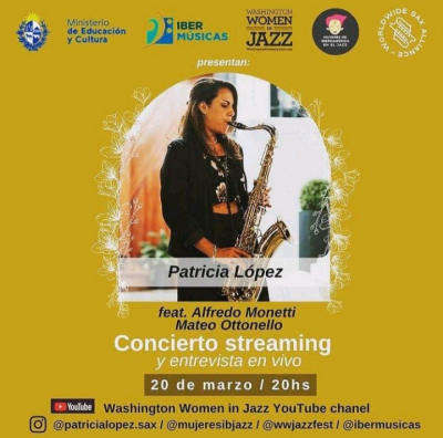 Patricia López At Washingon Women In Jazz Festival - event poster Patricia López At Washingon Women In Jazz Festival
