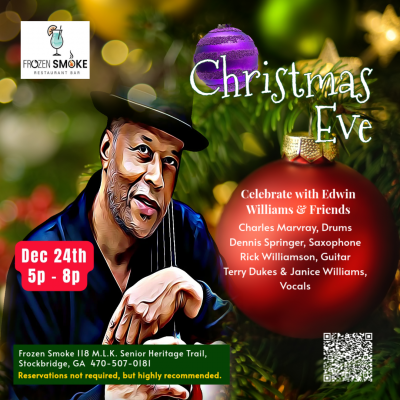 Bassist, Edwin Williams & Friends at Frozen Smoke Restaurant & Bar - event poster Bassist, Edwin Williams & Friends at Frozen Smoke Restaurant & Bar