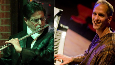 Bloom/funkhouser Duo at Plymouth Public Library - event poster Bloom/funkhouser Duo at Plymouth Public Library