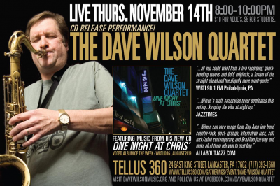 Dave Wilson Quartet, Cd Release! 