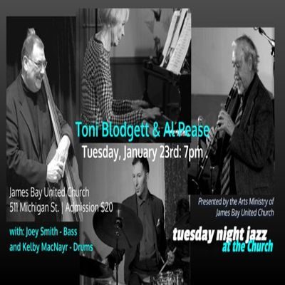 Tuesday Night Jazz At The Church Pres. Pianist Tony Blodgett And Clarinettist/saxophonist Al Pease! at James Bay United Church