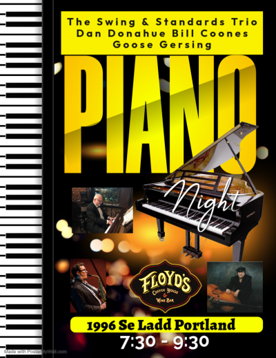 Swing & Standards Trio at Floyd's Coffee House & Wine Bar - event poster Swing & Standards Trio at Floyd's Coffee House & Wine Bar
