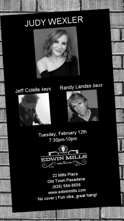 Judy Wexler Trio at Edwin Mills By Equator