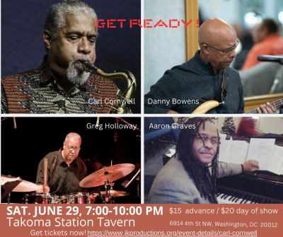 Carl Cornwell Quartet at Takoma Station