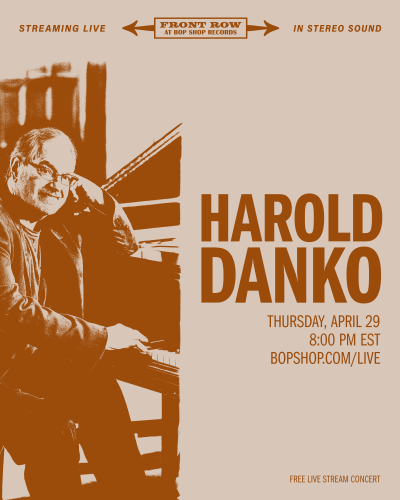 Harold Danko at Bop Shop Records - event poster Harold Danko at Bop Shop Records