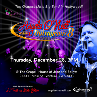 Outrageous8 On 12/28 At The Grape at The Grape - event poster Outrageous8 On 12/28 At The Grape at The Grape