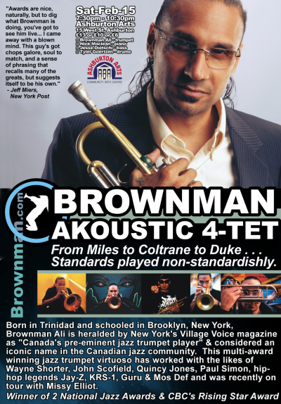 BROWNMAN AKOUSTIC 4-TET (Ashburton) at Ashburton Arts Centre