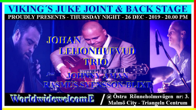 The Johan Leijonhufvud Trio at Viking´s Juke Joint / Back Stage