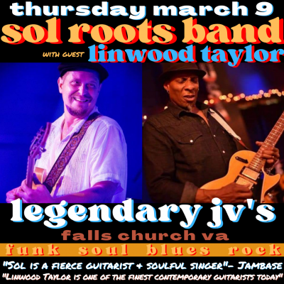 Sol Roots Band With Guest Linwood Taylor at JV's Music Room