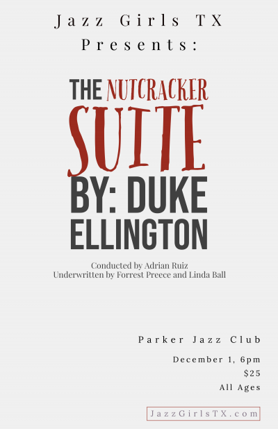 Nutcracker Suite By Duke Ellington at Parker Jazz Club - event poster Nutcracker Suite By Duke Ellington at Parker Jazz Club
