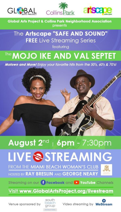 The Mojo Ike & Val Septet at Artscape Concert Series at Miami Beach Womans Club - event poster The Mojo Ike & Val Septet at Artscape Concert Series at Miami Beach Womans Club