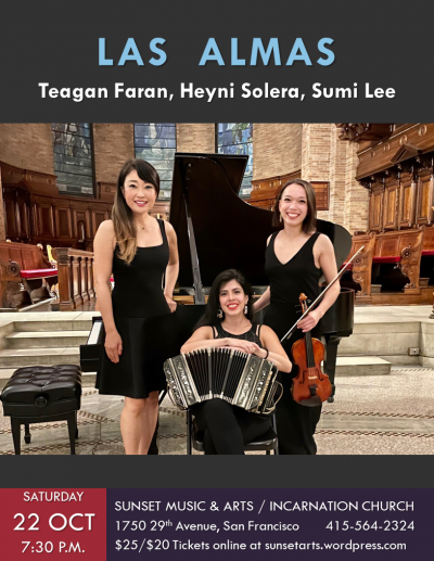 Las Almas - Tango Music To Your Soul at Incarnation Episcopal Church - event poster Las Almas - Tango Music To Your Soul at Incarnation Episcopal Church