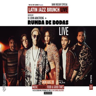 Latin Jazz Brunch Live Bank Holiday Especial with Rumba De Bodas (Live) at The CLF Art Lounge And Roof Garden