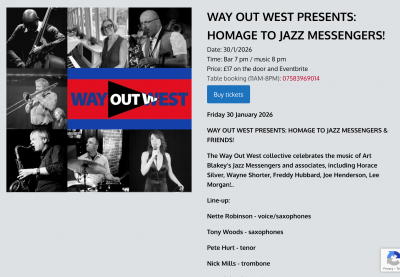 Wayoutwestjazz Plays Art Blakey & The Jazz Messengers  at Jazz Cafe POSK