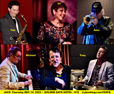 Ty Cooper Features With JMQ Jazz Ensemble at The Golden Gate Hotel