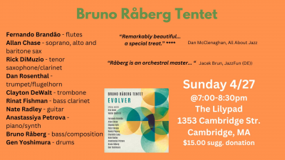 Bruno Råberg Tentet at Lilypad