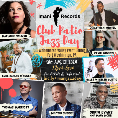 Club Patio Jazz Day at Whitemarsh Valley Event Center - event poster Club Patio Jazz Day at Whitemarsh Valley Event Center