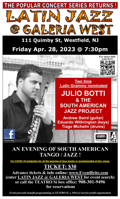 Julio Botti & The South American Jazz Project at Galeria West Art Gallery