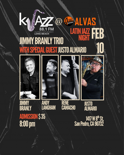 The Jimmy Branly Trio with special guest Justo Almario